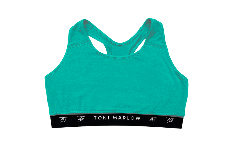 Toni Marlow Clothing Bras Racerback Lounge Bra Bali Hai Green / XS