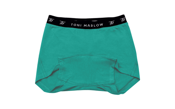 Toni Marlow Clothing Underwear Boy Shorts - Bamboo Bali Hai Green / Yum