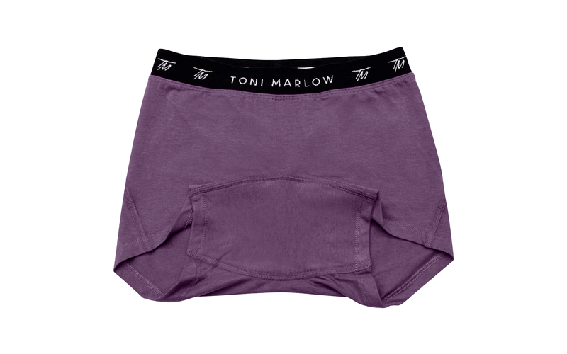 Toni Marlow Clothing Underwear Boy Shorts - Bamboo Boysen Berry Purple / 2XS